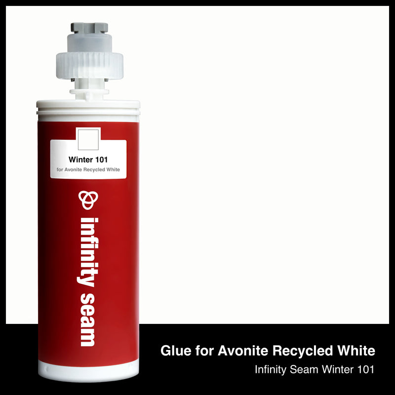 Glue color for Avonite Recycled White solid surface with glue cartridge