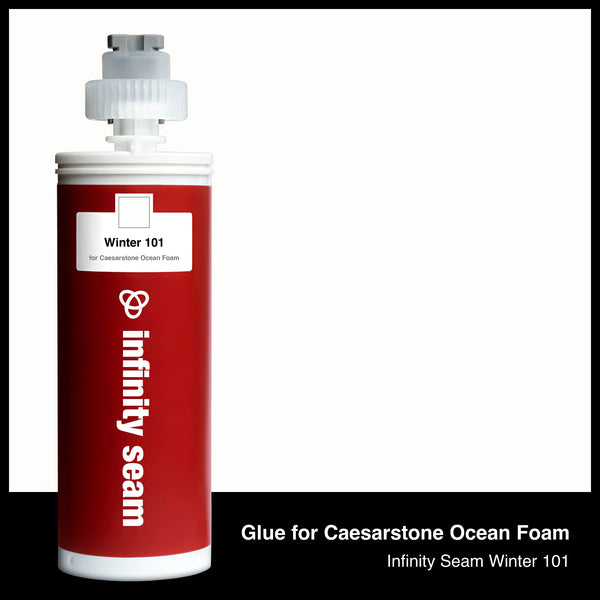 Glue color for Caesarstone Ocean Foam quartz with glue cartridge