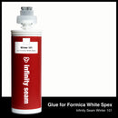 Glue color for Formica White Spex solid surface with glue cartridge