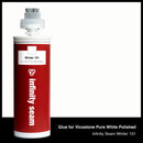 Glue color for Vicostone Pure White Polished quartz with glue cartridge