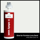 Glue color for Formica Luna Sand solid surface with glue cartridge