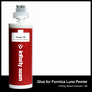 Glue color for Formica Luna Pewter solid surface with glue cartridge