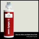 Glue color for Allen and Roth Snow Drift solid surface with glue cartridge