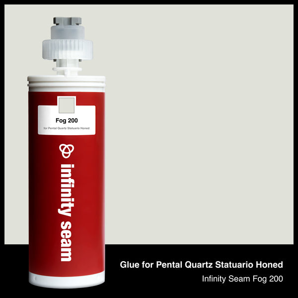 Glue color for Pental Quartz Statuario Honed quartz with glue cartridge
