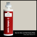 Glue color for Allen and Roth Sandy White solid surface with glue cartridge