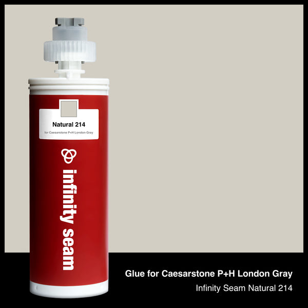 Glue color for Caesarstone P+H London Gray quartz with glue cartridge