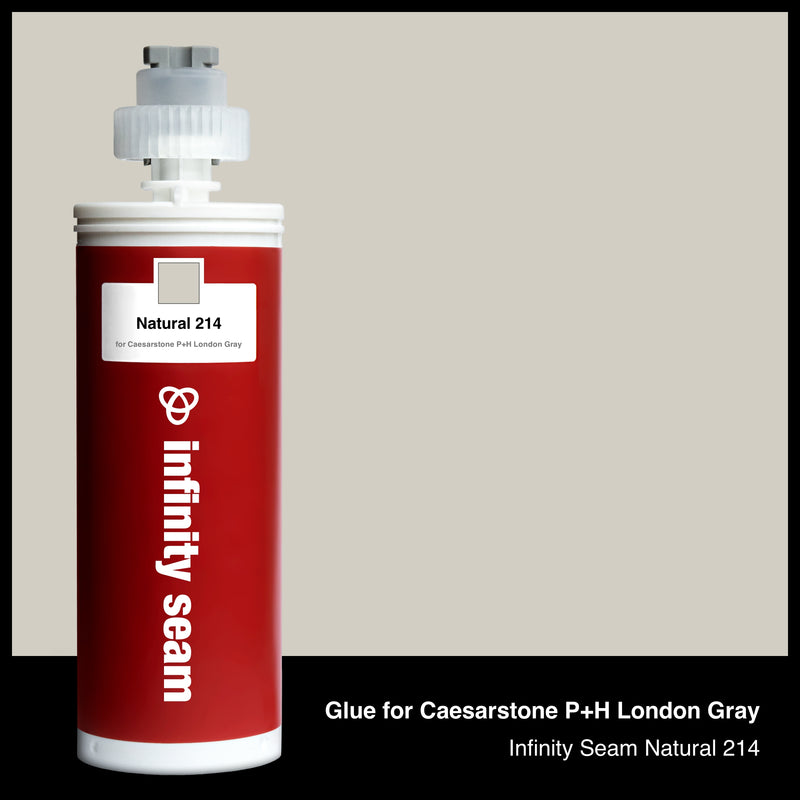 Glue color for Caesarstone P+H London Gray quartz with glue cartridge
