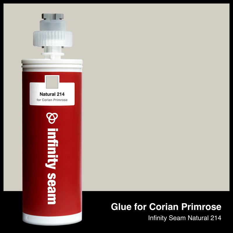Glue color for Corian Primrose solid surface with glue cartridge