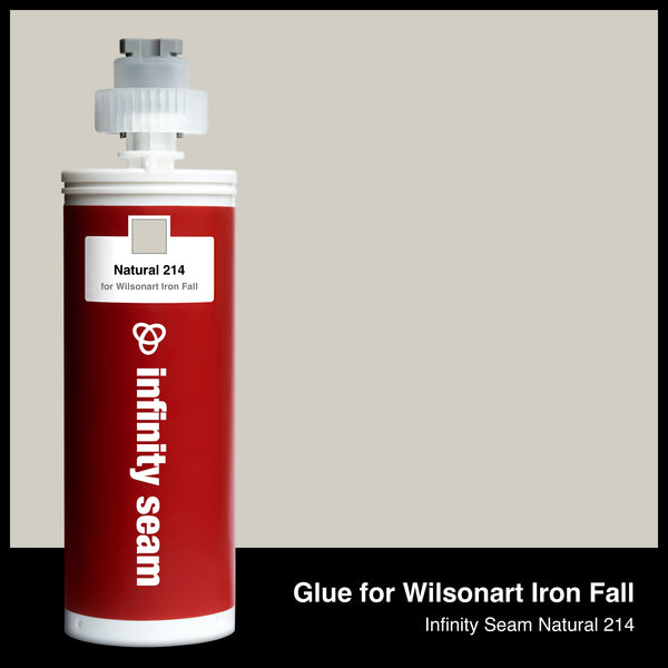 Glue color for Wilsonart Iron Fall solid surface with glue cartridge