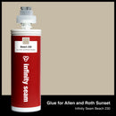 Glue color for Allen and Roth Sunset solid surface with glue cartridge