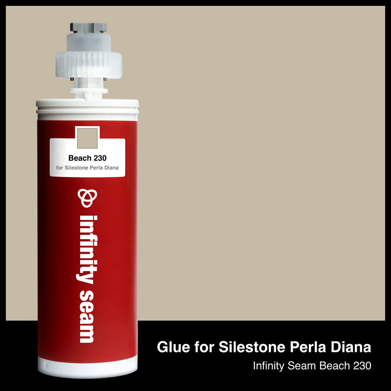 Glue color for Silestone Perla Diana quartz with glue cartridge