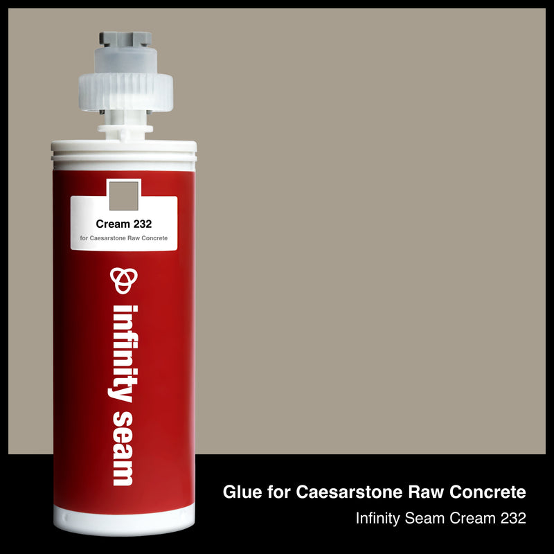 Glue color for Caesarstone Raw Concrete quartz with glue cartridge