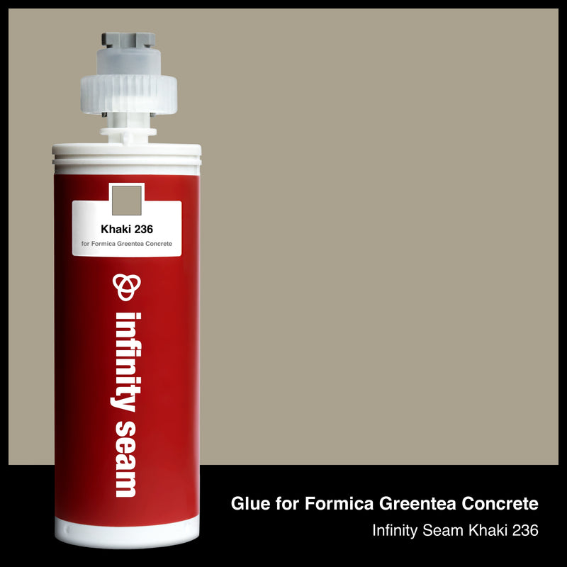 Glue color for Formica Greentea Concrete solid surface with glue cartridge