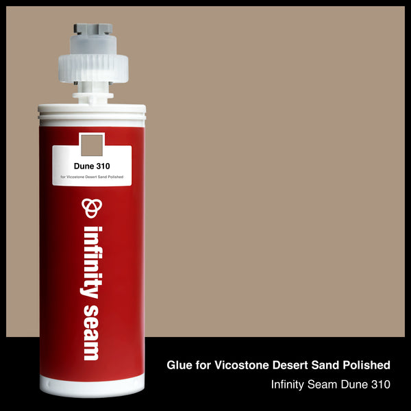 Glue color for Vicostone Desert Sand Polished quartz with glue cartridge