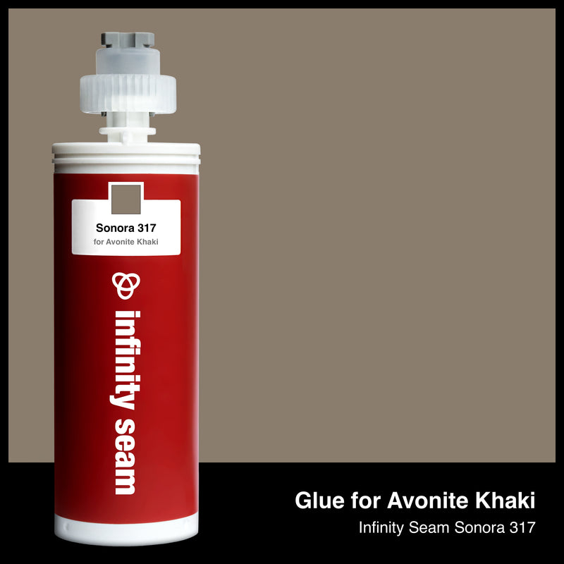 Glue color for Avonite Khaki solid surface with glue cartridge