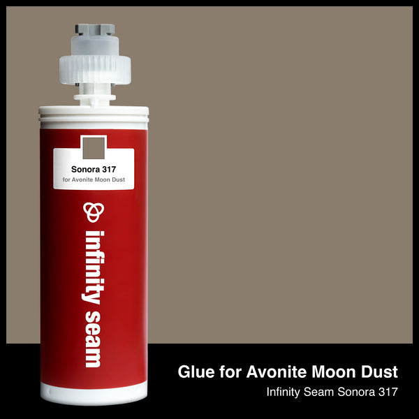 Glue color for Avonite Moon Dust solid surface with glue cartridge