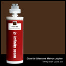 Glue color for Silestone Marron Jupiter quartz with glue cartridge