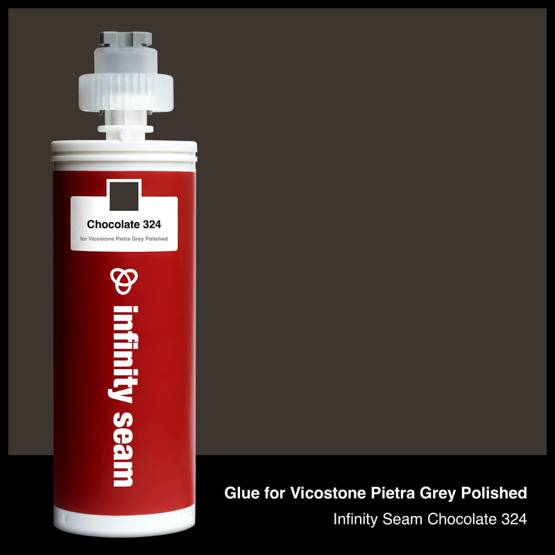 Glue color for Vicostone Pietra Grey Polished quartz with glue cartridge