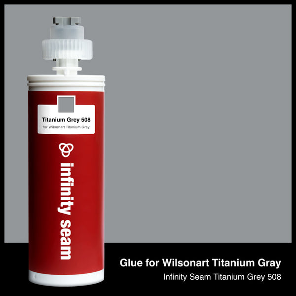 Glue color for Wilsonart Titanium Gray solid surface with glue cartridge