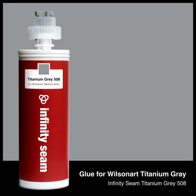 Glue color for Wilsonart Titanium Gray solid surface with glue cartridge