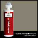 Glue color for Formica Moss Spex solid surface with glue cartridge