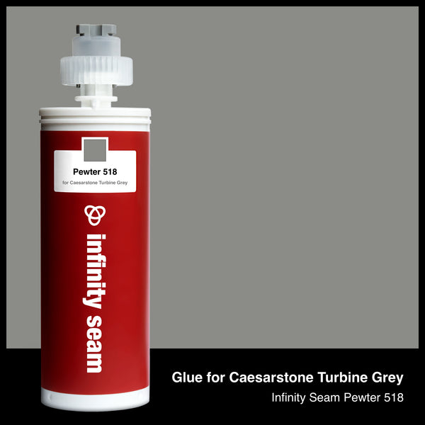 Glue color for Caesarstone Turbine Grey quartz with glue cartridge