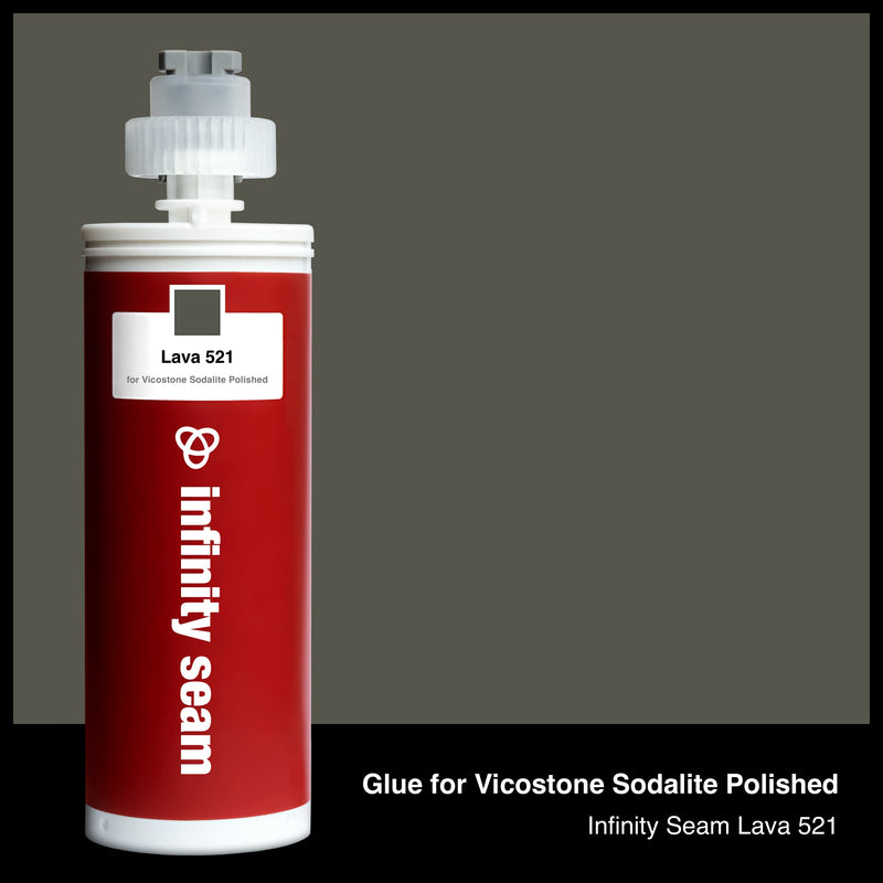 Glue color for Vicostone Sodalite Polished quartz with glue cartridge