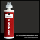 Glue color for Granite and Marble Sapphire Brown granite and marble with glue cartridge