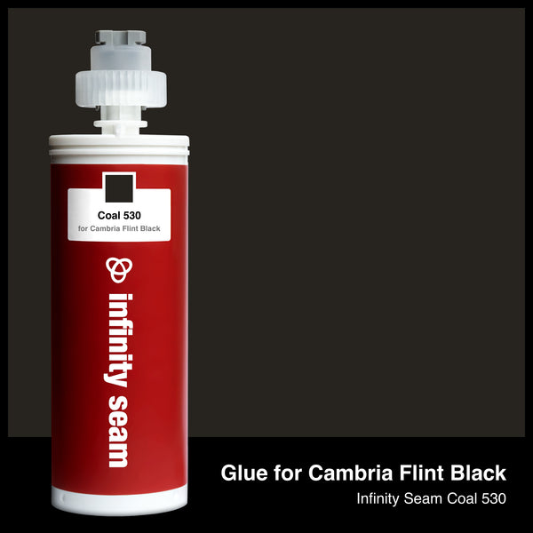 Glue color for Cambria Flint Black quartz with glue cartridge