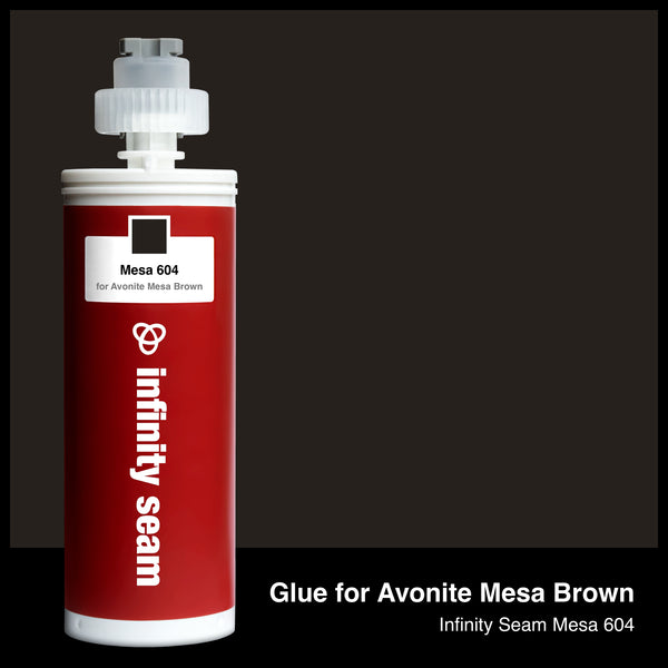 Glue color for Avonite Mesa Brown solid surface with glue cartridge