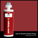 Glue color for Hanstone Passion Rouge quartz with glue cartridge