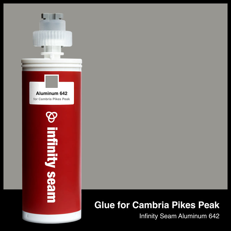 Glue color for Cambria Pikes Peak quartz with glue cartridge