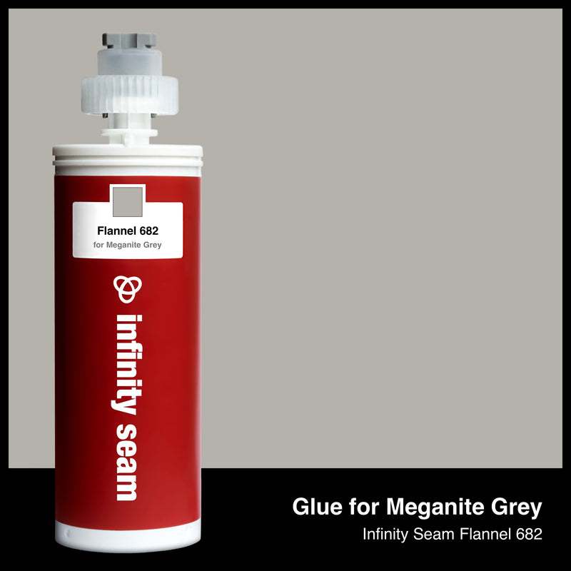 Glue color for Meganite Grey solid surface with glue cartridge
