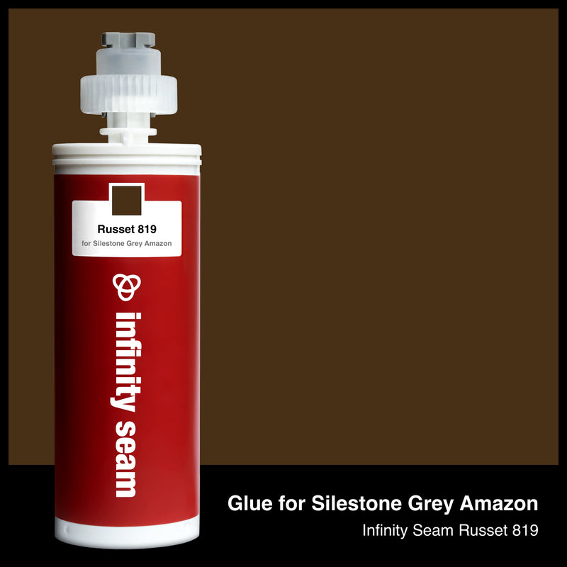Glue color for Silestone Grey Amazon quartz with glue cartridge
