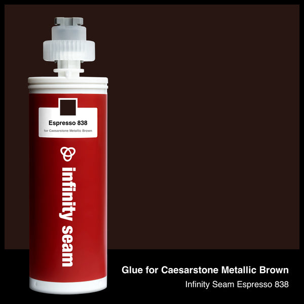 Glue color for Caesarstone Metallic Brown quartz with glue cartridge