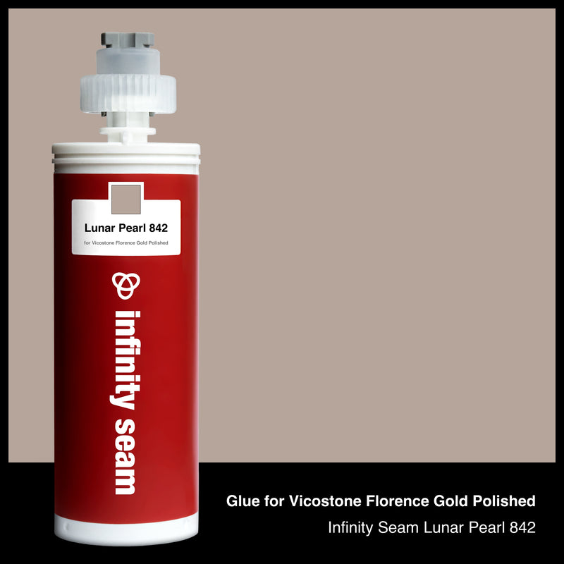 Glue color for Vicostone Florence Gold Polished quartz with glue cartridge