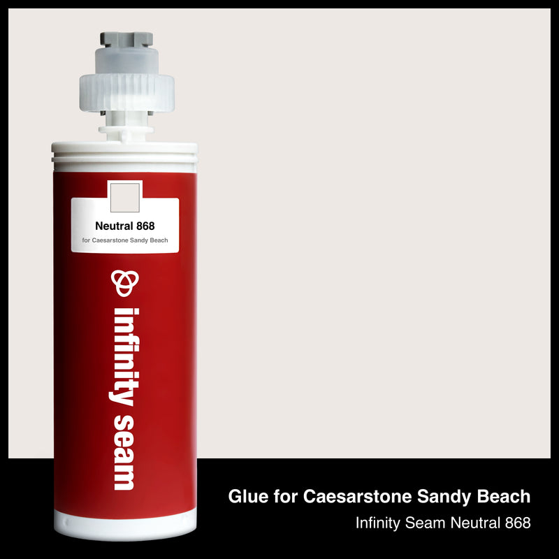 Glue color for Caesarstone Sandy Beach quartz with glue cartridge
