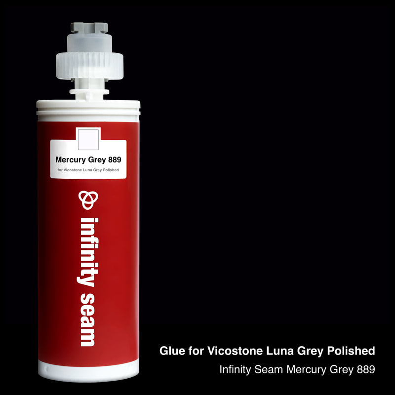 Glue color for Vicostone Luna Grey Polished quartz with glue cartridge
