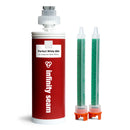 Glue for Meganite Medi White in 250 ml cartridge with 2 mixer nozzles