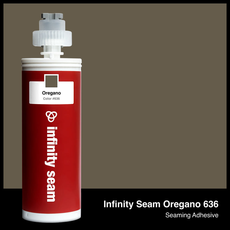 Infinity Seam Oregano 636 cartridge and glue color