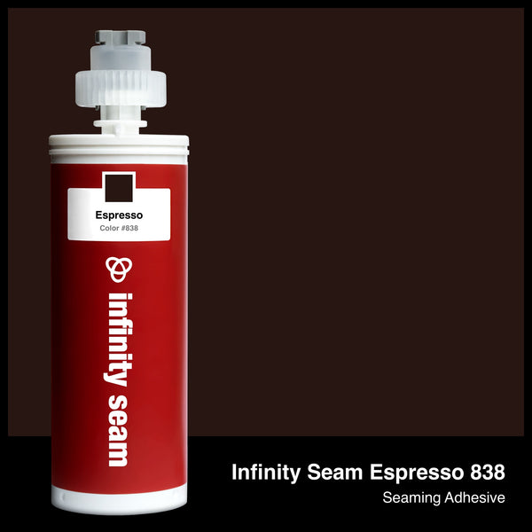 Infinity Seam Espresso 838 cartridge and glue color